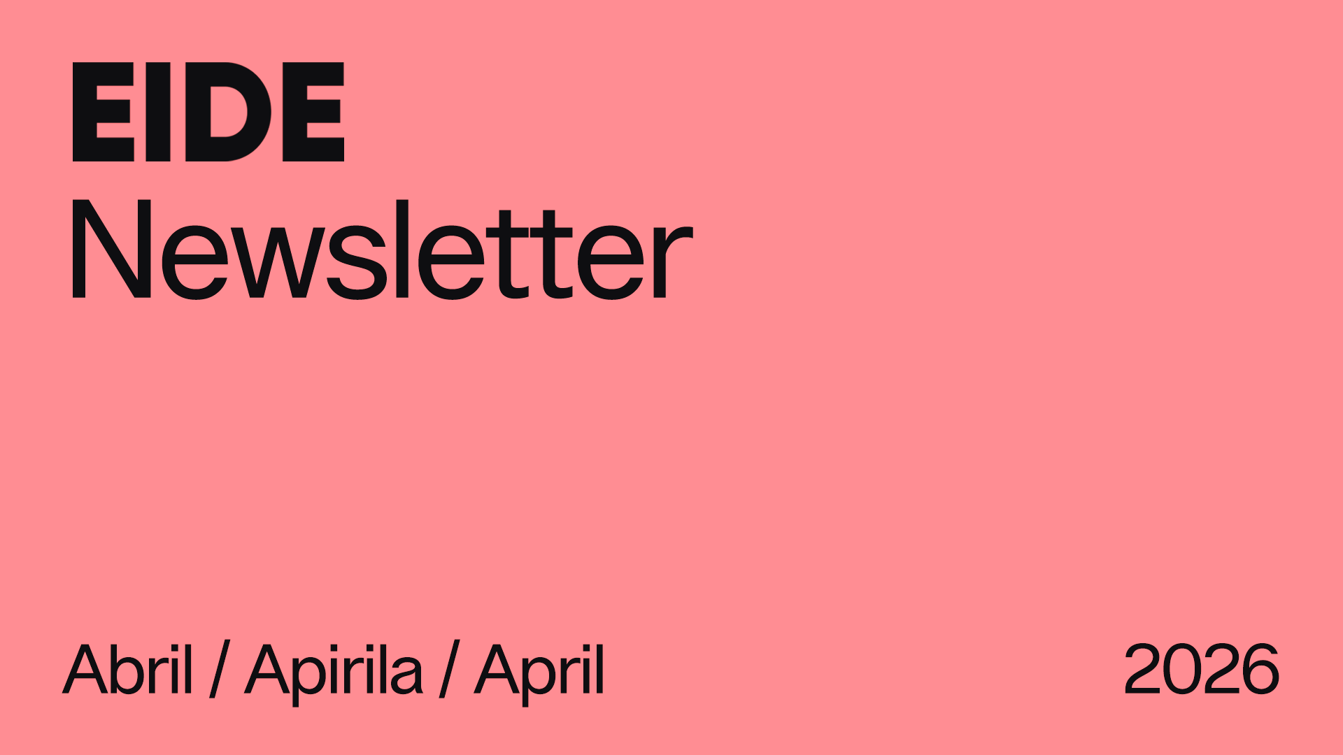 Newsletter Abril 2026